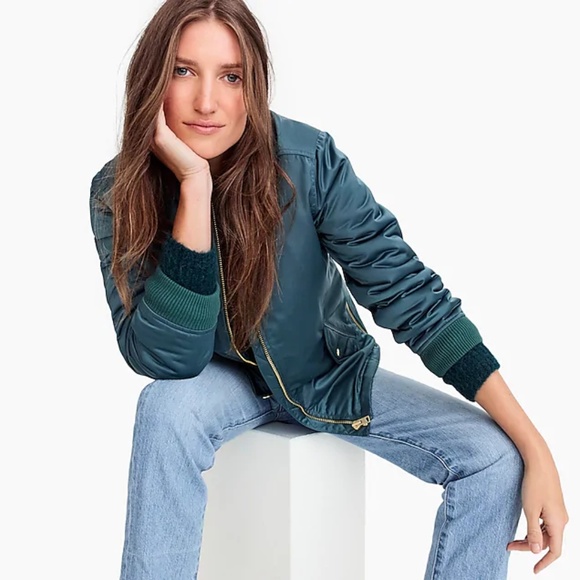 J. Crew Bomber jacket with side zips - Picture 5 of 8